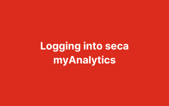 How and where do I log into seca myAnalytics?